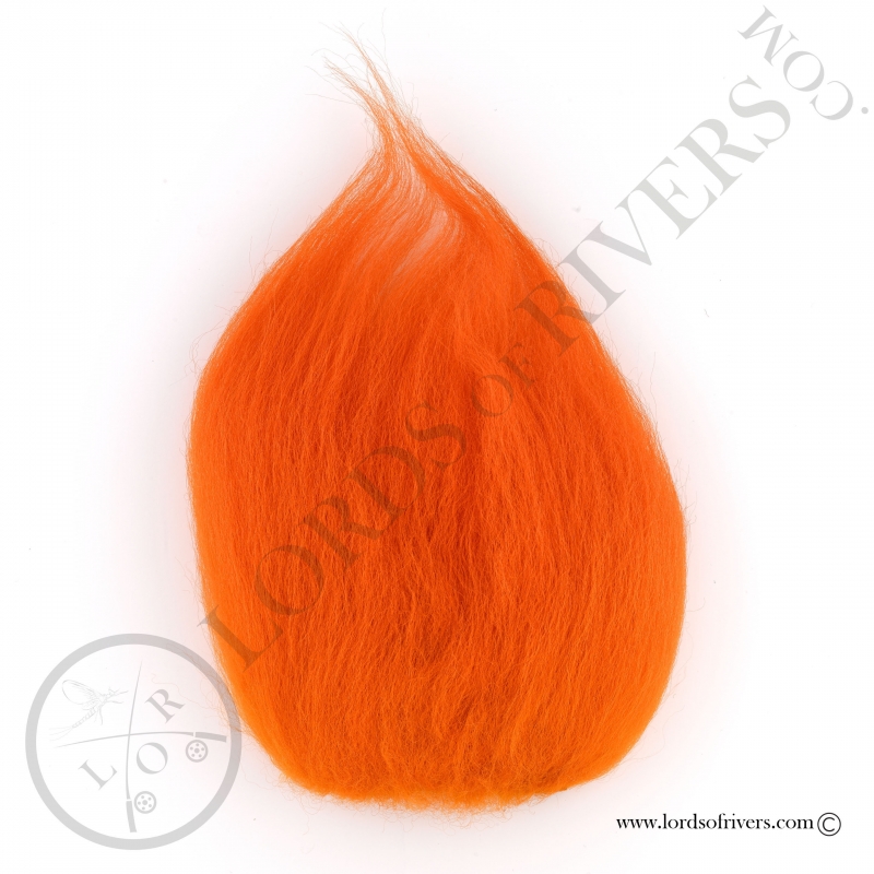 Foxy-Tails Nayat Hair Pelt Patch bright orange
