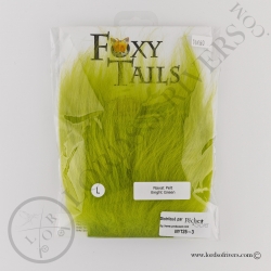 Foxy-Tails Nayat Hair Pelt Patch Brigth Green pack