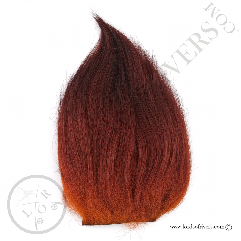 Foxy-Tails Nayat Hair Pelt Patch fierry brown