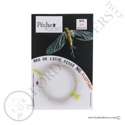 Nylon weaved leader NG-No.2 - 2 m without loop - Pêche à Soie