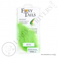 FoxyTails Optic Fibre Electric Lime Pack