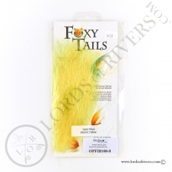 FoxyTails Optic Fibre Electric Yellow pack